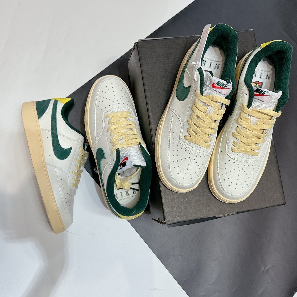 Giày Nike Court Vision Low Sail Pro Green Yellow