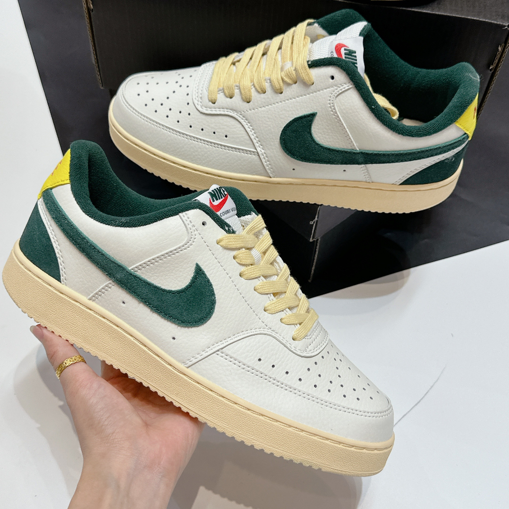 Giày Nike Court Vision Low Sail Pro Green Yellow