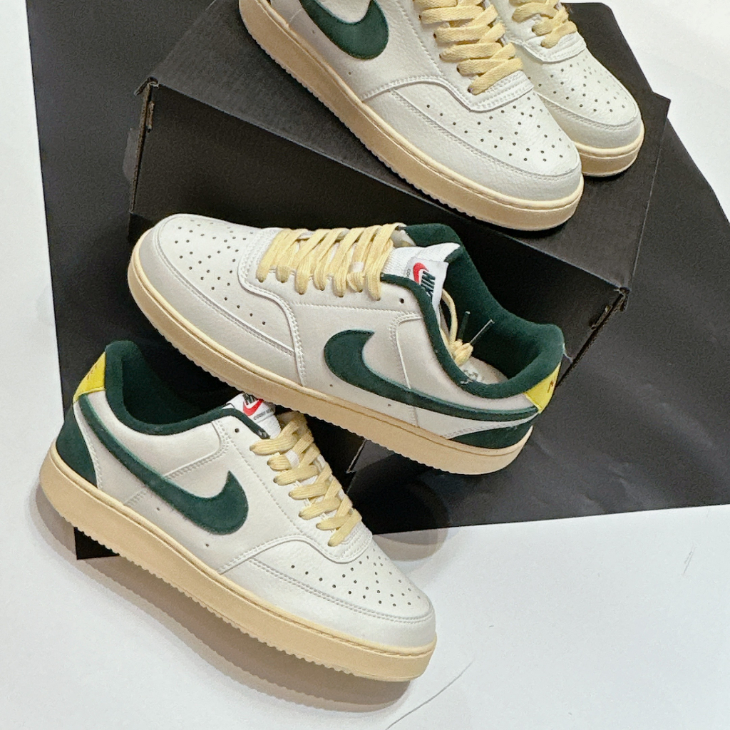Giày Nike Court Vision Low Sail Pro Green Yellow