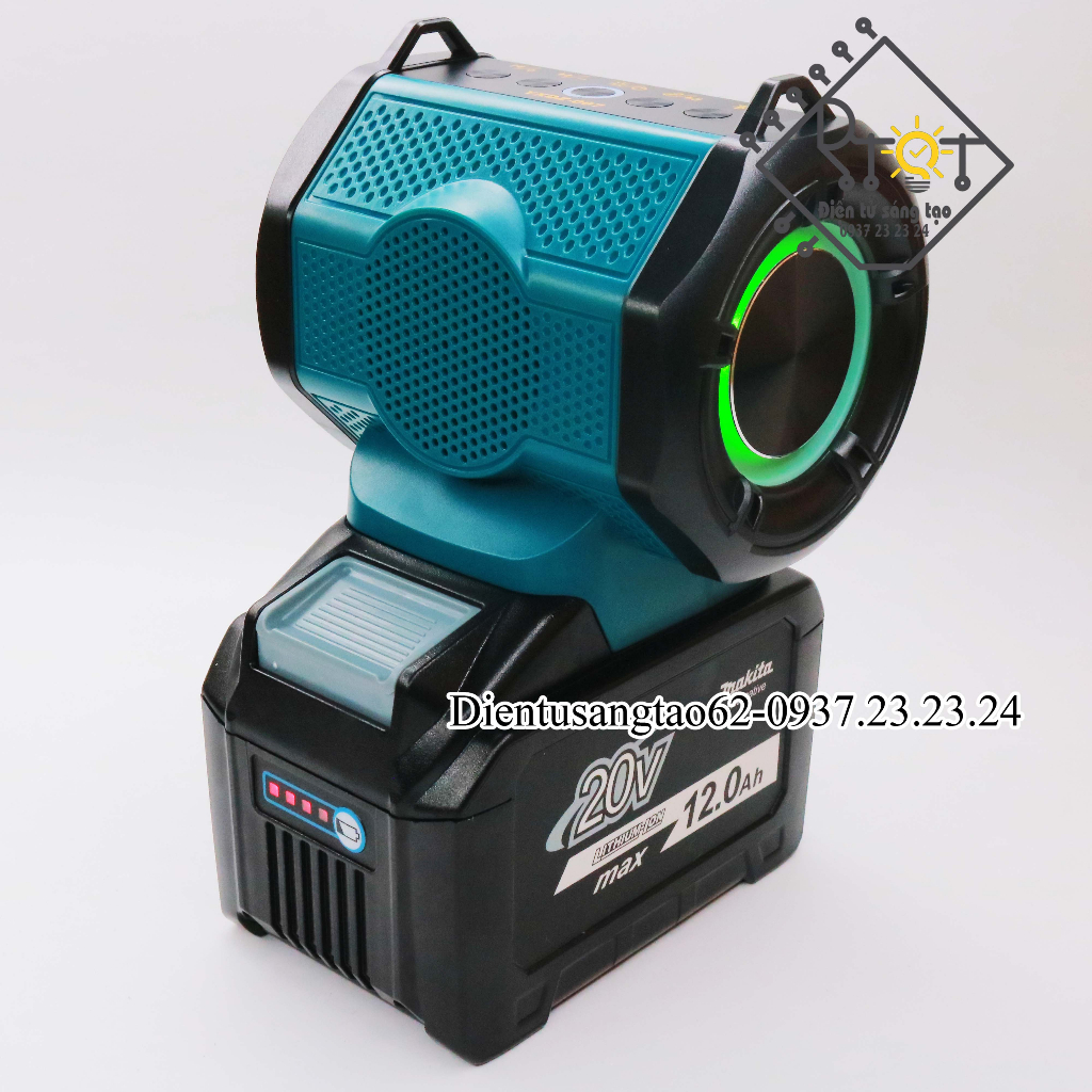 Loa Bluetooth Di Động Cho Makita 18-20V Pin Li-ion | Cổng USB - Type-C Sạc Dự Phòng Tiện Lợi  DTST62