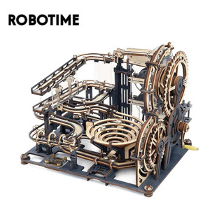  Robotime mô hình bằng gỗ tự lắp ráp ROKR Marble Night City LGA01 Marble Run Quà tặng ý nghĩa 