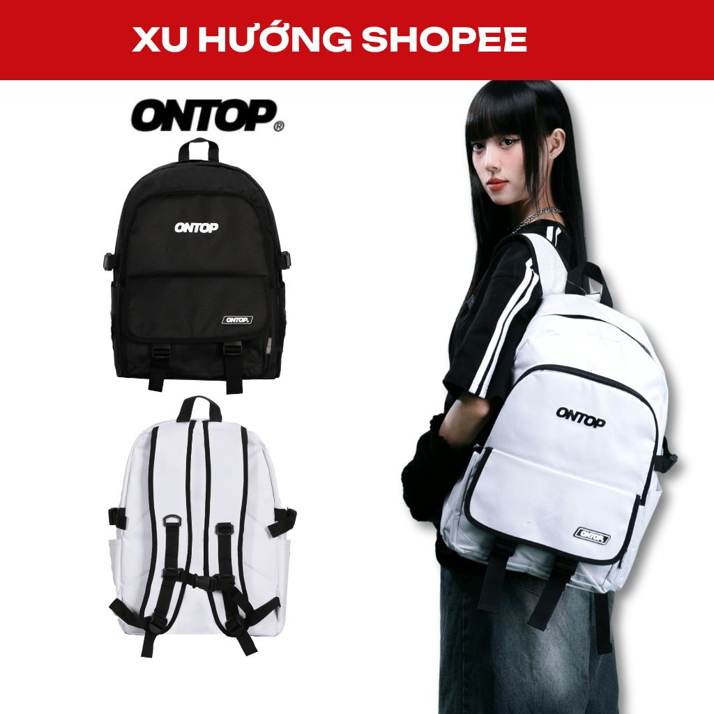 Balo nam đi học thời trang màu đen, trắng nam nữ Local Brand ONTOP - Ulti Backpack O-P25