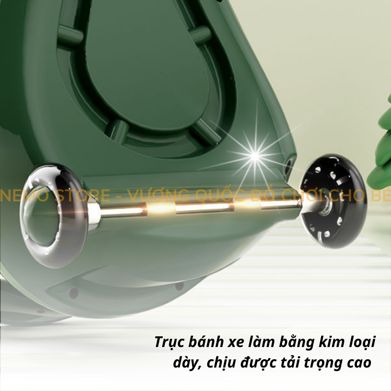 Xe lắc cho bé có nhạc, đèn NEMO STORE xe chòi chân cho bé 1 2 3 tuổi hình Khủng Long cho bé lắc tay