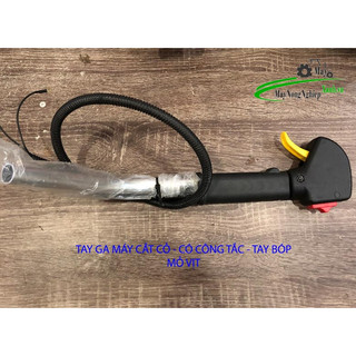 Tay ga mỏ vịt có công tắc dùng cho máy cắt cỏ bình xăng dưới 260/330/430/520/gx25/gx35
