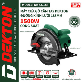 Máy Cưa Gỗ Dekton 1500W / Dùng Lưỡi 185mm / DK-CG185 / Có Cắt Nghiêng 45 °