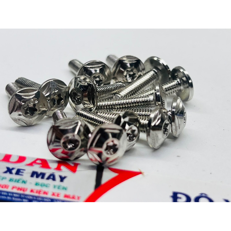 Ốc 5li nhuyễn ốc kiểng salaya Inox 304 gắn cho các dòng xe