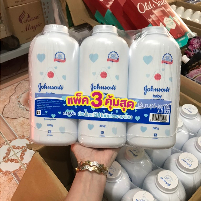 Phấn thơm johnson's baby 100gr thái lan chính hãng