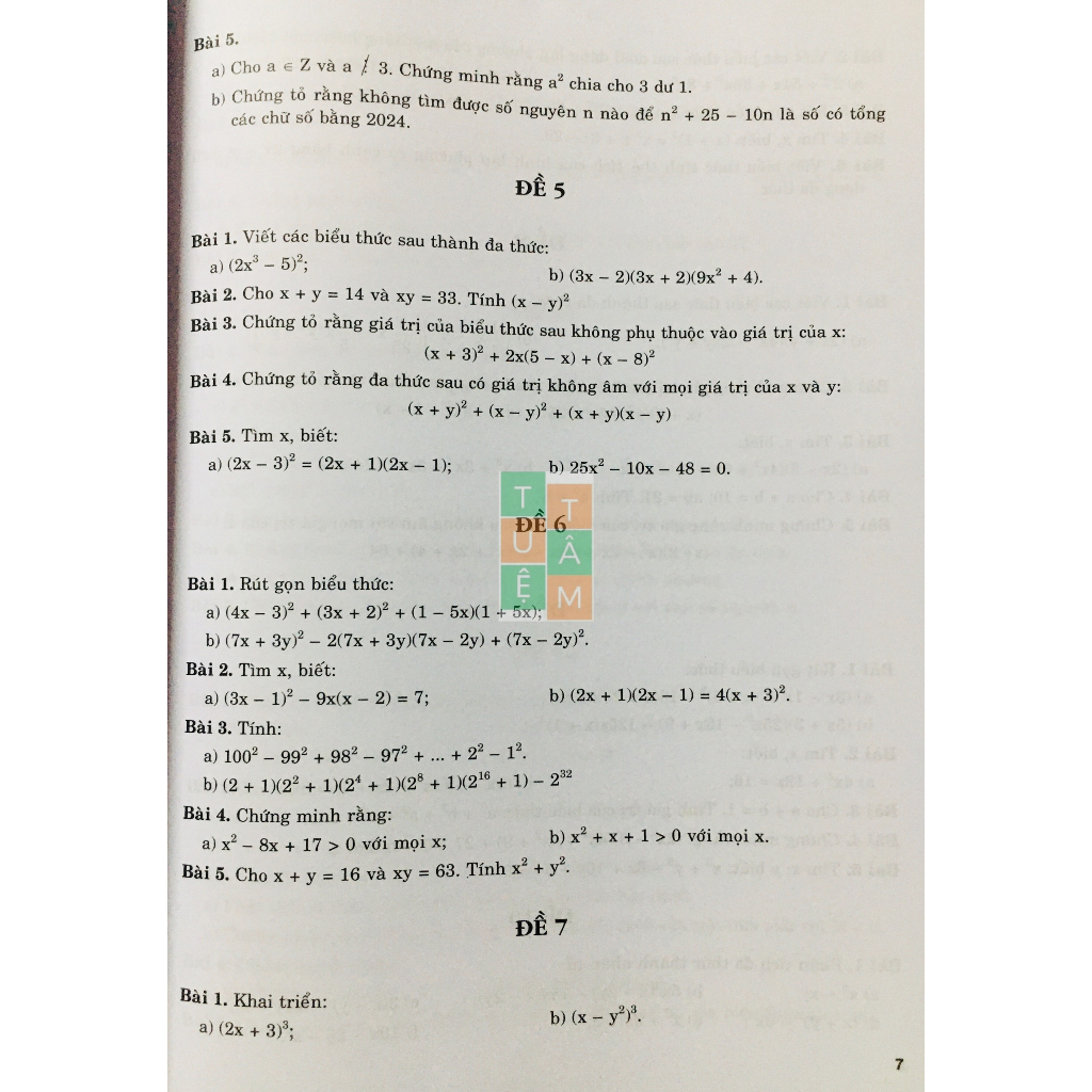 Sách - Ôn tập - kiểm tra nâng cao và phát triển Toán 8