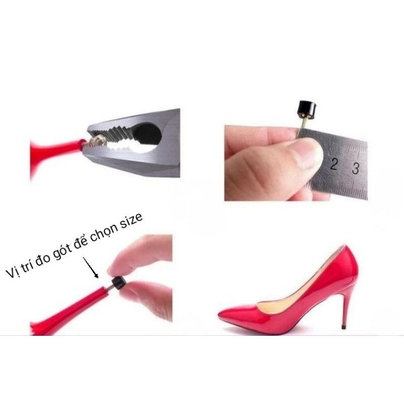 Nút đinh CHỮ U/ nút đinh TRÒN sửa gót giày