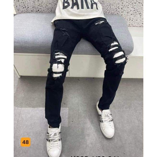 Quần jean nam in LV, phong cách trẻ trung năng động