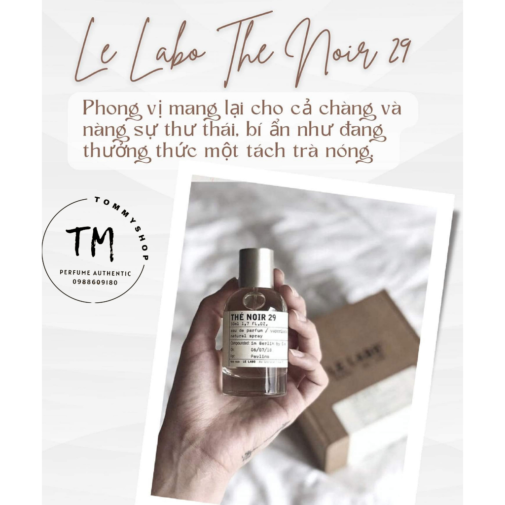 5ᵐˡ - 10ᵐˡ | Nước hoa unisex Trà đen Le Labo The Noir 29