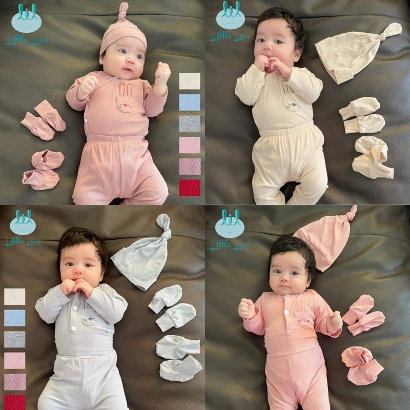 Bộ sơ sinh cạp cao Lil