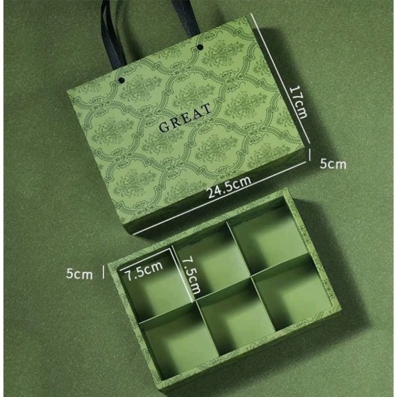 Hộp đựng 6 bánh 50-75g