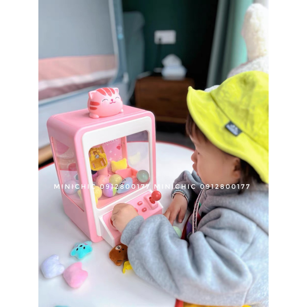 Máy gắp thú cỡ bé hình Khủng Long, Vịt Và Mèo