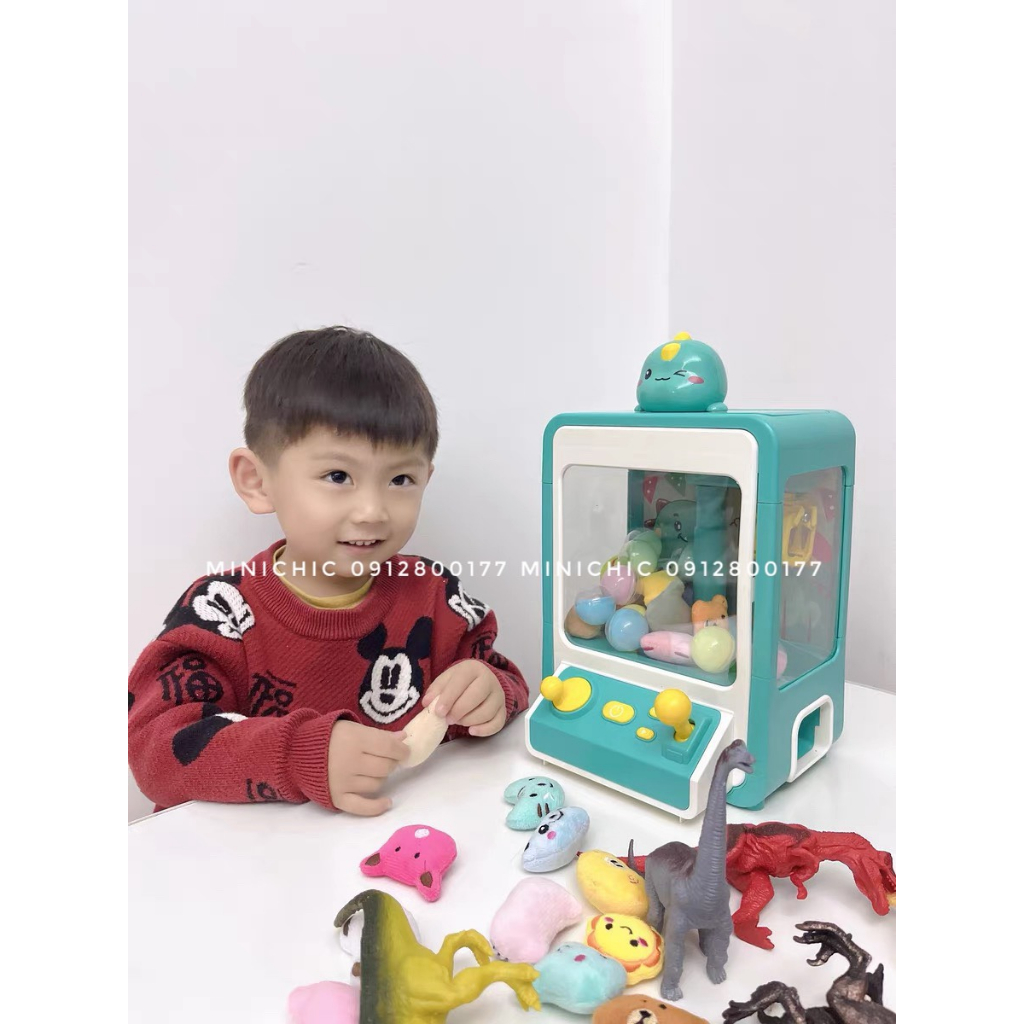 Máy gắp thú cỡ bé hình Khủng Long, Vịt Và Mèo