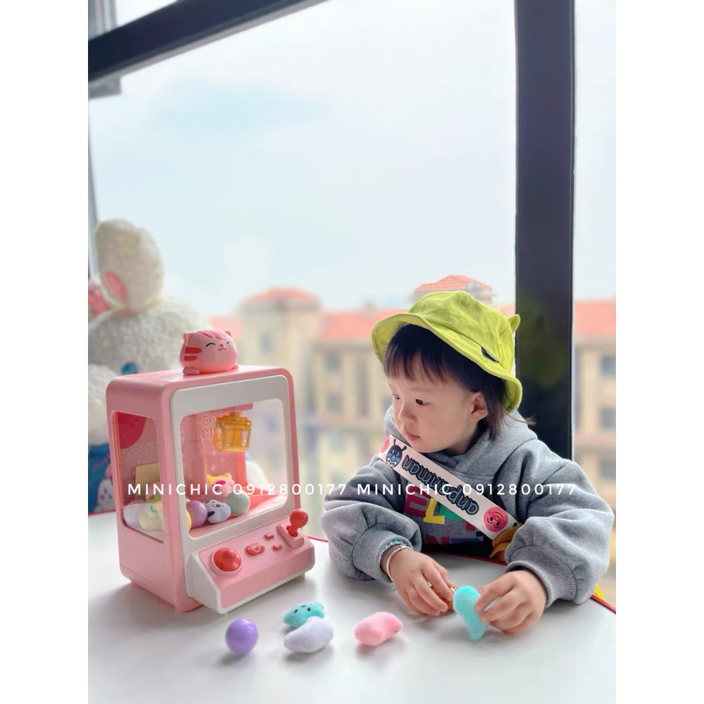 Máy gắp thú cỡ bé hình Khủng Long, Vịt Và Mèo