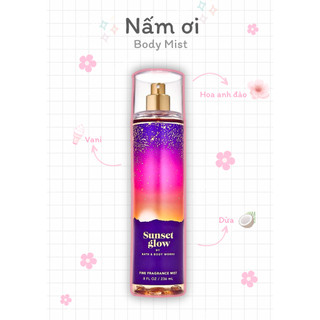  Xịt thơm toàn thân - 𝐒𝐔𝐍𝐒𝐄𝐓 𝐆𝐋𝐎𝐖 - BATH & BODY WORKS