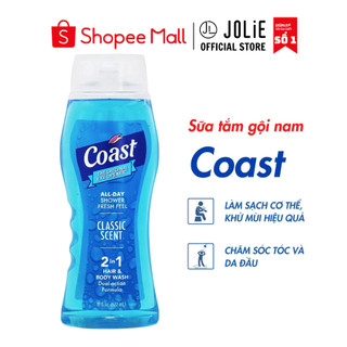 Sữa tắm gội nam Coast Classic Scent Pacific Force 532ml Mỹ