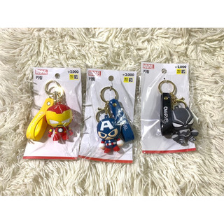 Móc khoá hình Marvel, móc khoá Iron Man, Captain America, Black Panther x Daiso