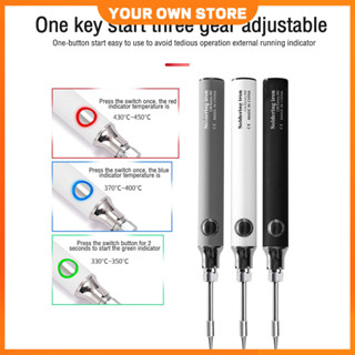 Bút mỏ hàn Điện Không Dây 5V 8W 5V 8W Thể Điều tử mini cấp nguồn bằng cổng USB kèm đế hàn và dây thiếc