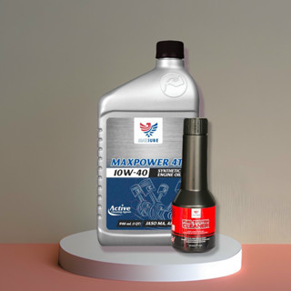  Nhớt Tổng Hợp Xe Số - Tay Côn Maxlube Maxpower 4T 10W-40 Jaso MA Api SN 946ML Made in USA 