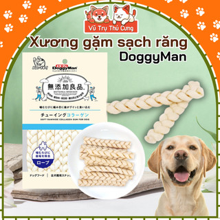 Snack Cho Chó Que Da Bò Xoắn Đôi Hương Sữa Doggyman 90g