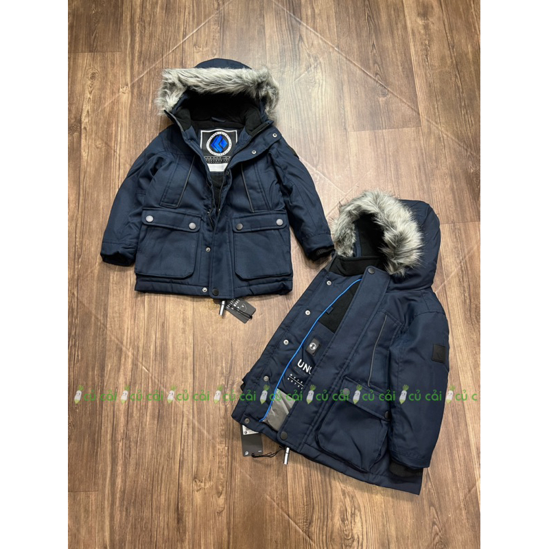 Áo Parka bé trai NE-X-T dư xịn xanh navy A04
