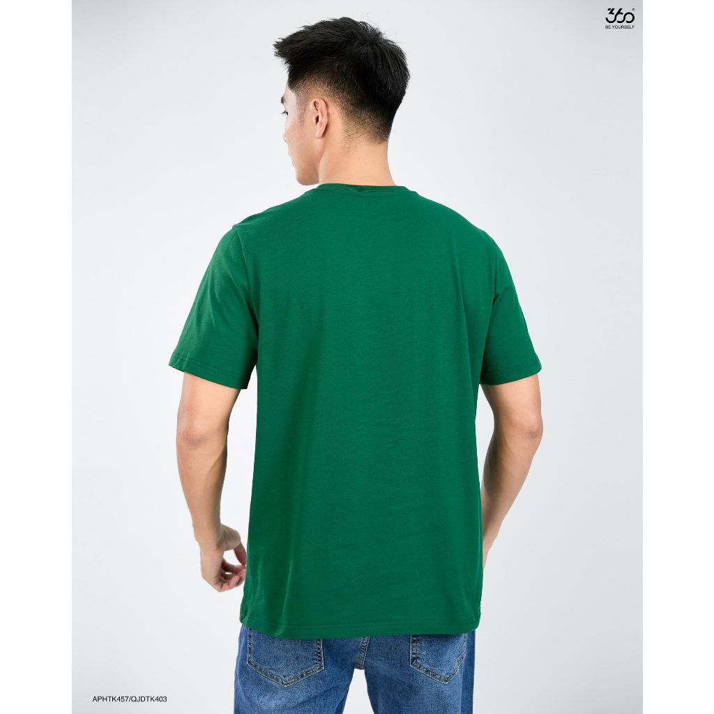 Áo thun nam in hình phối màu độc đáo thương hiệu 360 Boutique chất liệu cotton cao cấp thoáng mát - APHTK457