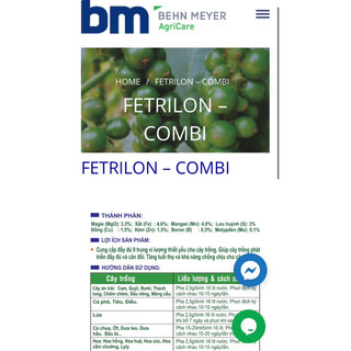 COMBI FETRILON Đức_ Gói 25g