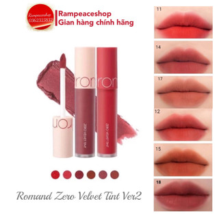Son Kem Lì ROMAND Zero Velvet Tint Ver 2