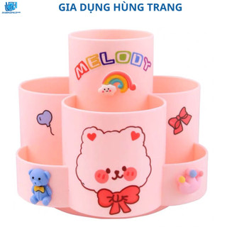 Ống cắm bút 6 ngăn - ống cắm bút lưới - ống cắm bút tròn