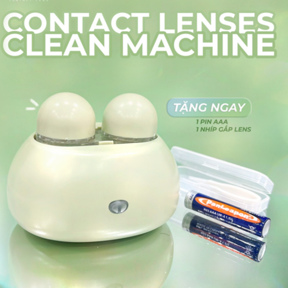 Máy rửa lens tai thỏ chạy pin