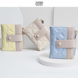 Ví bóp nữ mini đựng tiền thời trang Zmin, chất liệu da PU cao cấp - V073