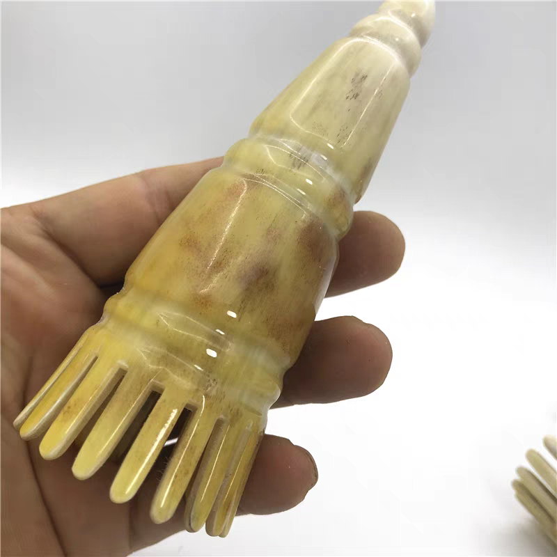 ỐNG GIÓ SỪNG MASSAGE ĐẦU -GIÚP LƯU THÔNG MÁU.Lược chải tóc, lược sừng massage da đầu dạng tròn cao cấp giảm gãy rụng tóc