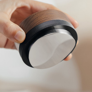 Tamper ocd san cà phê gỗ óc chó nguyên khối bincoo 58mm