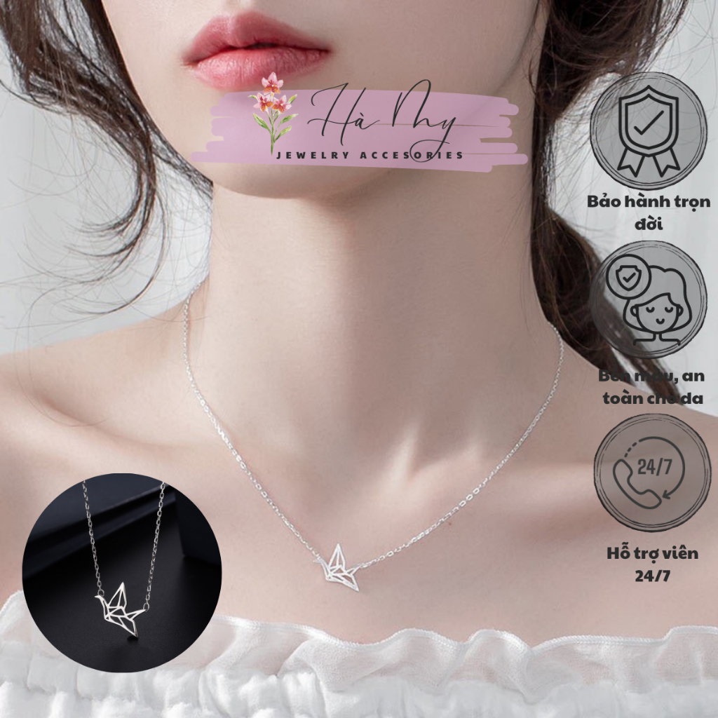 Dây Chuyền Bạc S925 - Vòng Cổ Bạc S925 Mặt Hình Chú Hạc Cao Cấp, Cá Tính, Basic - DC03 - S