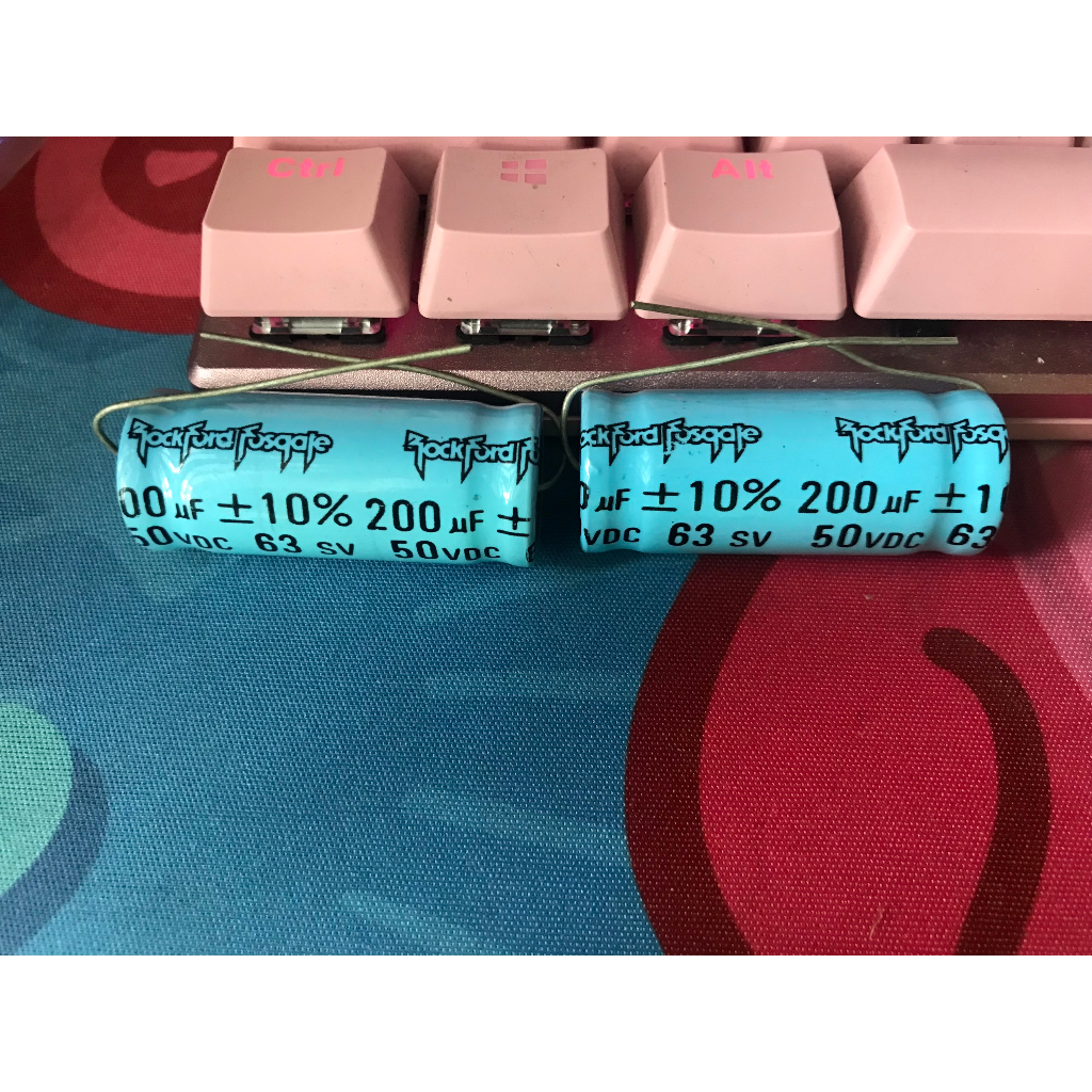 Combo 2 Tụ Audio Không Cực NP Rockford Fosgate  50V140uf-200uf Axial