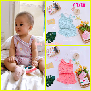 Đồ bộ 2 dây mặc nhà mát mẻ dể thương cho bé gái 7-17kg