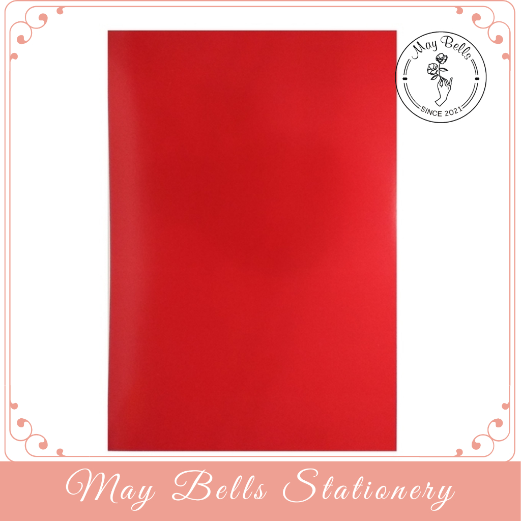 Giấy Bìa A4 Màu Đỏ 160gsm 100 Tờ/xấp