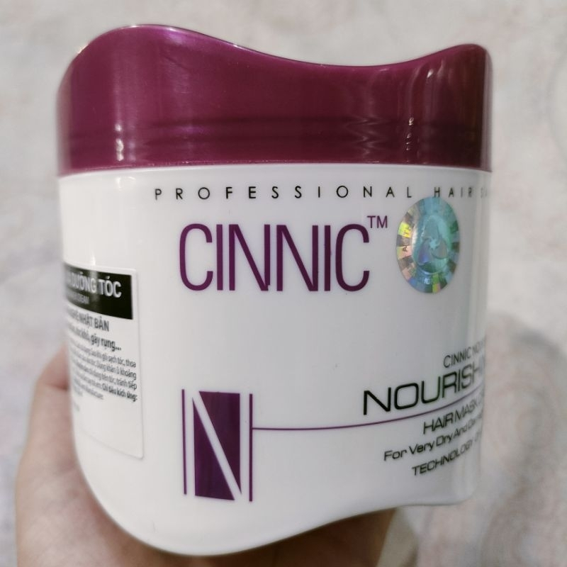 Kem Hấp Dầu - Ủ Xả Dưỡng Tóc Cho Tóc Khô Và Hư Tổn Cinnic Nourishing Hair Mask Cream 500ml