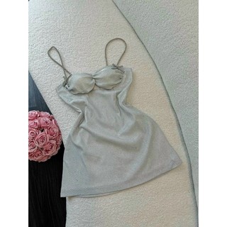 đầm body nhu 2 dây kết đa