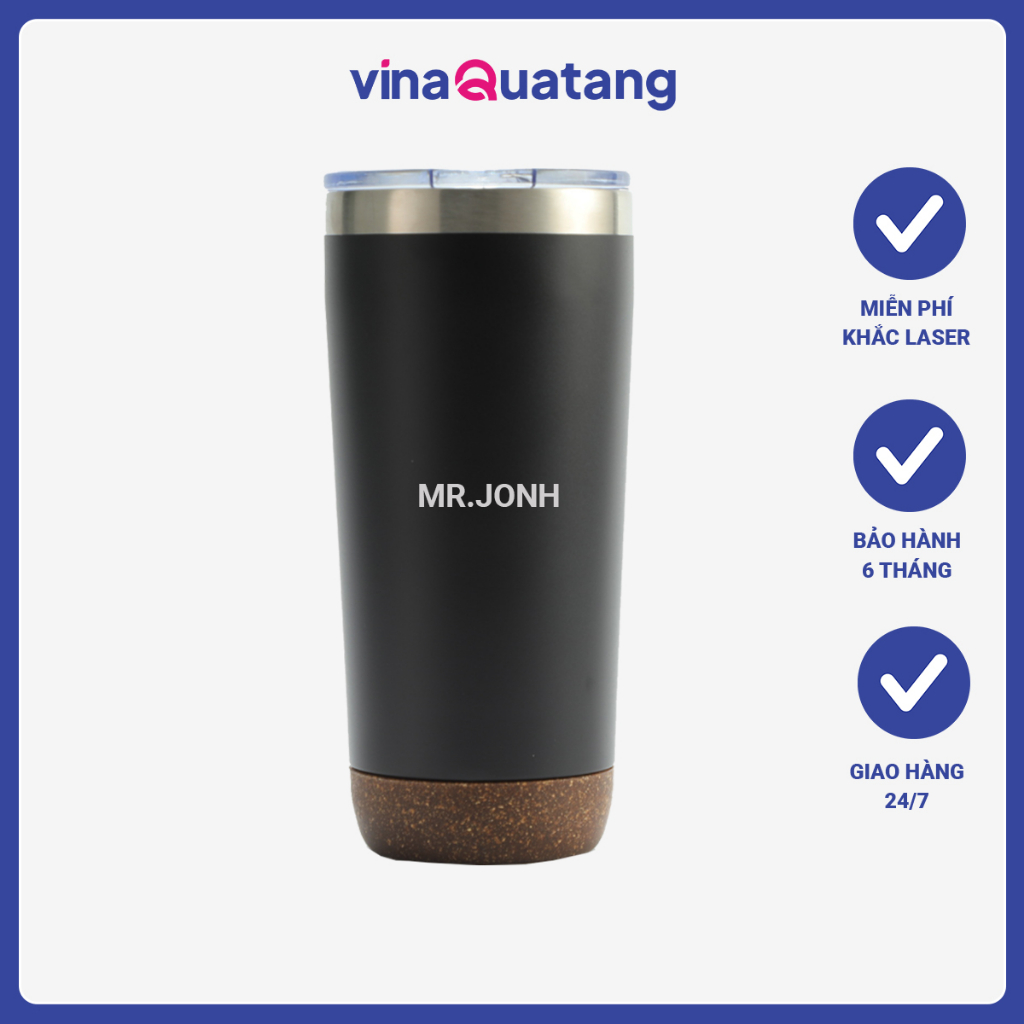 Ly giữ nhiệt cao cấp dung tích 600ml, inox 304 cao cấp, cốc giữ nhiệt thể thao, quà tặng bình giữ nh