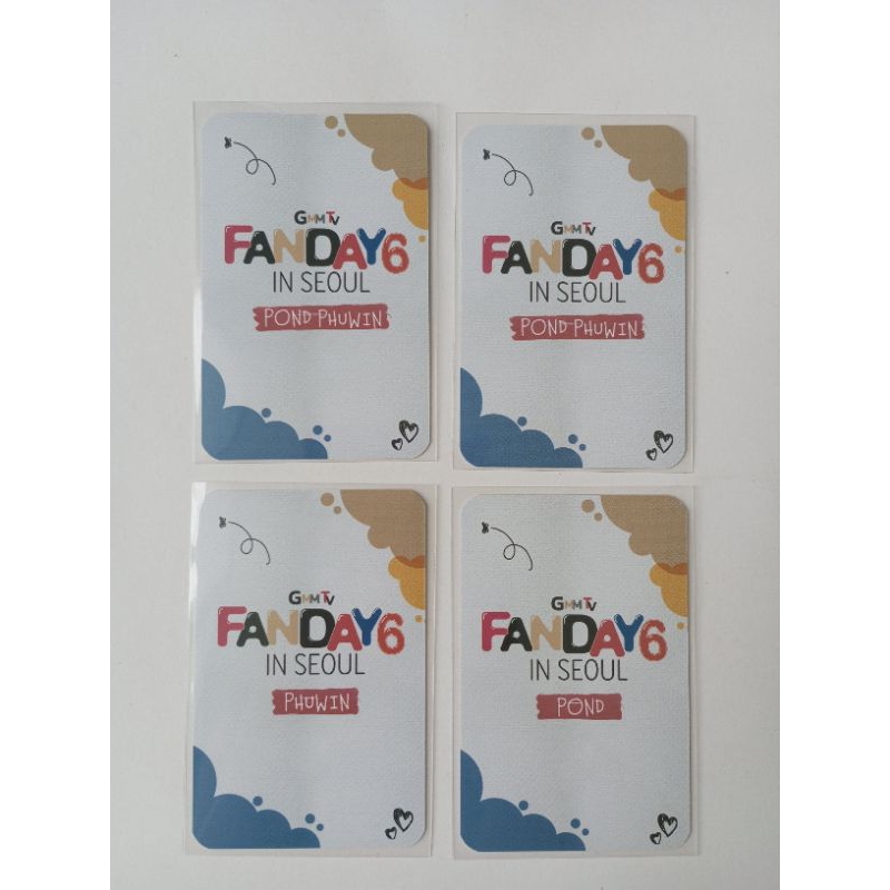 Ex PondPhuwin Fanday. Card bo góc Fanday PondPhuwin, PPW, Pond Phuwin