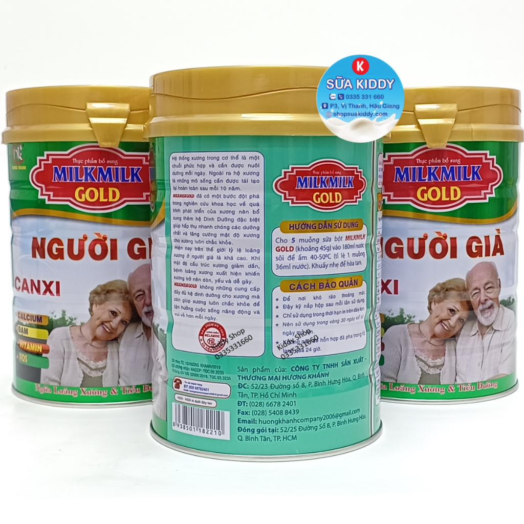 Sữa Milkmilk canxi dành cho người già 900G