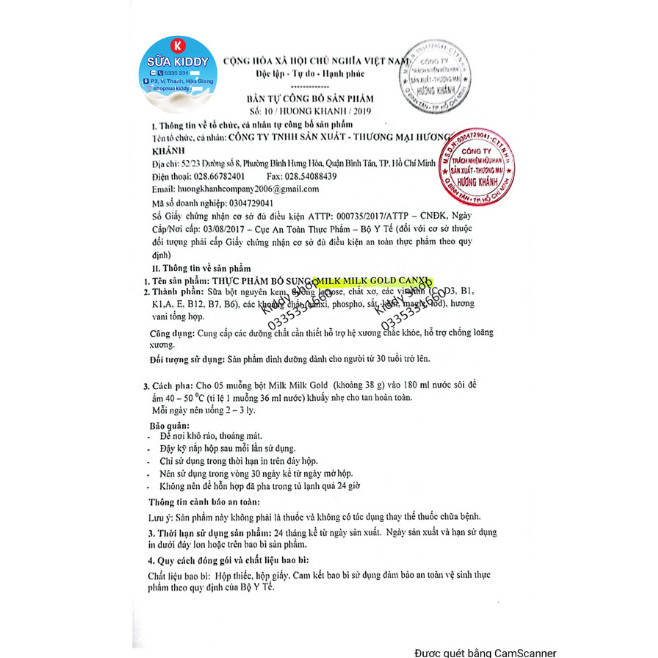 Sữa Milkmilk canxi dành cho người già 900G