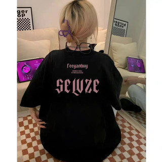 FOCUS local brand vintage Đen form rộng áo phông nữ bigsize unisex áo thun ulzzang 100%cotton