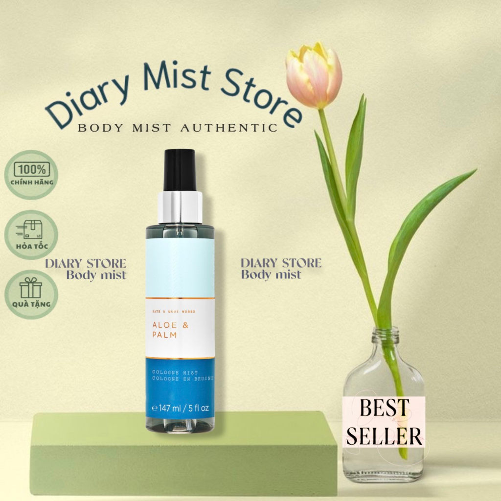 𝐃𝐢𝐚𝐫𝐲𝐦𝐢𝐬𝐭.𝐬𝐭𝐨𝐫𝐞 Xịt Thơm Toàn Thân Body Mist Dành Cho Nam Cologne Mist Bath & Body Works 147ml Fullsize
