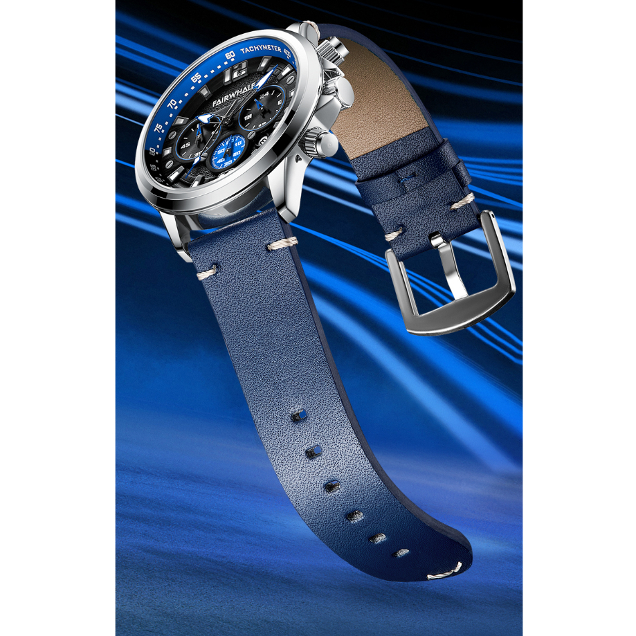 Đồng Hồ Nam Chính Hãng Mark Fairwhale FW006 Mặt Tròn Size 42mm Dây Da Thật Chống Nước 30M Phong Cách Trẻ Trung Tinh Tế