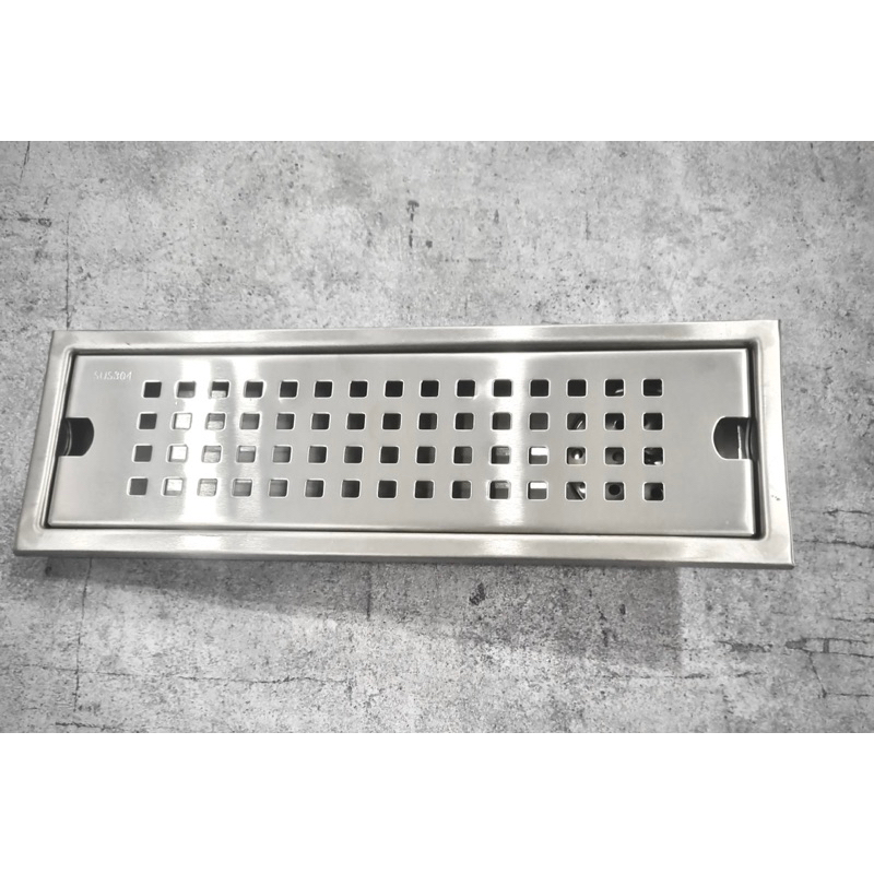 Thoát sàn chống mùi inox sus 304, lỗ thoát lệch, 10x60cm