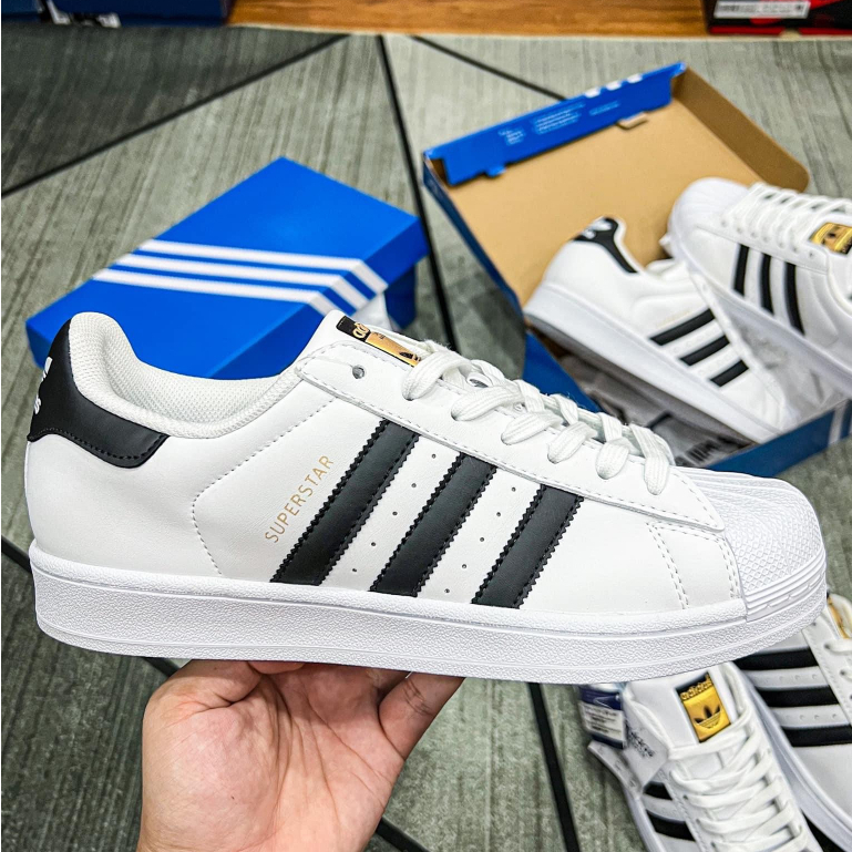 Giày _Adidas Superstar tem vàng, Giày Thể Thao Nam Nữ_Adidas Sò Hàng Chuẩn S.C Full Phụ Kiện | BigBuy360 - bigbuy360.vn